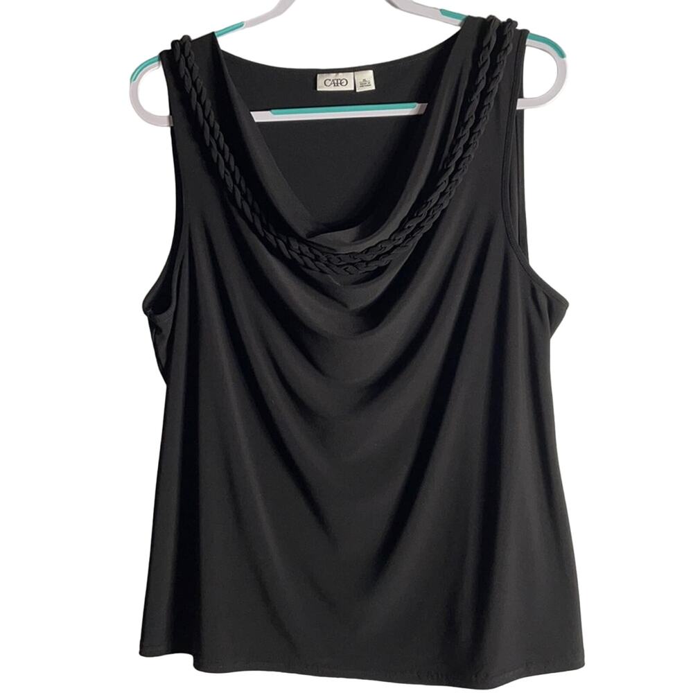 Cato Drape Neck Sleeveless Blouse